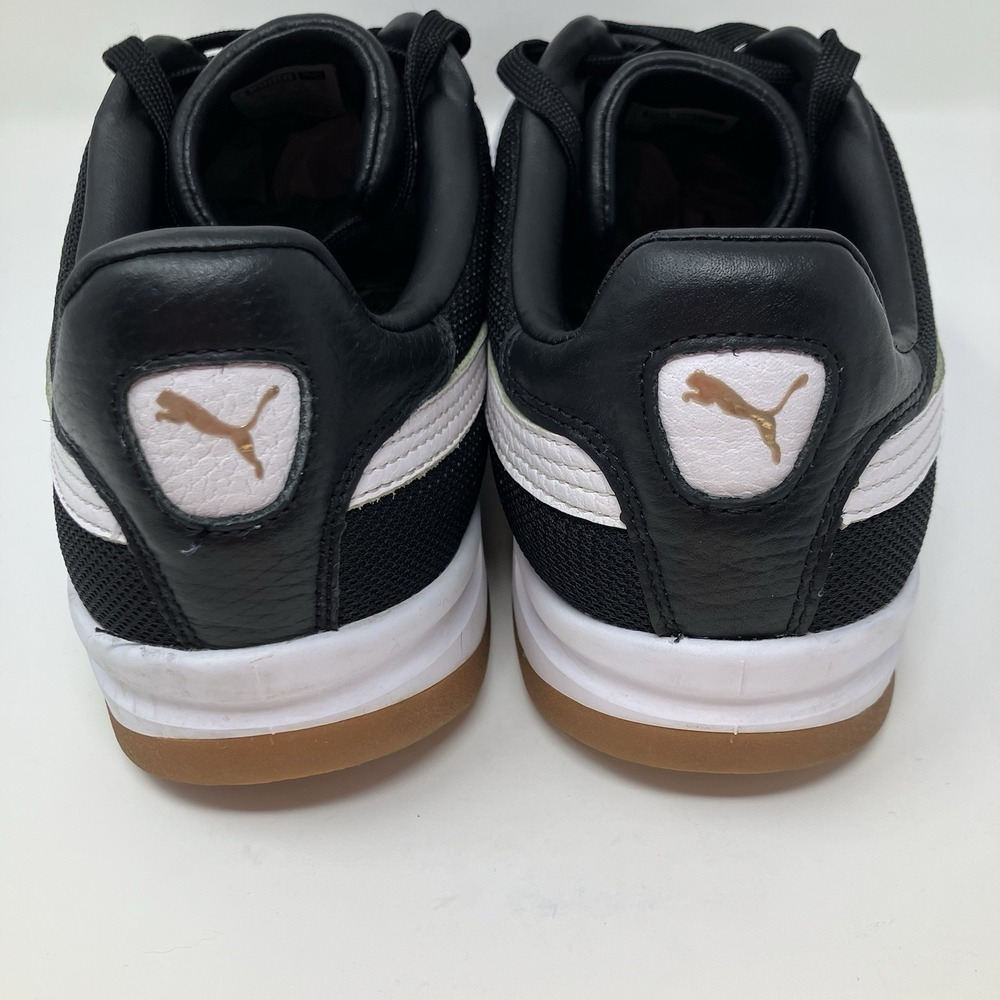PUMA California Men Size 13 Black Suede Leather White Formstrip Gum Sole - Picture 9 of 16